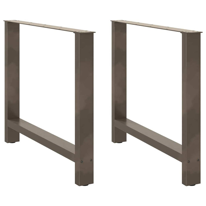 Picioare de masă din oțel natural, 2 buc., 90x(72-73) cm WALTI