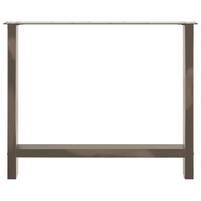 Picioare de masă din oțel natural, 2 buc., 90x(72-73) cm WALTI