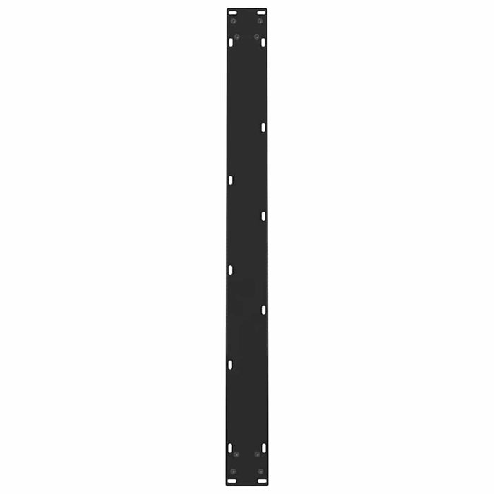 Picioare masă de sufragerie negre, 2 buc., 100x(72-73) cm, oțel WALTI