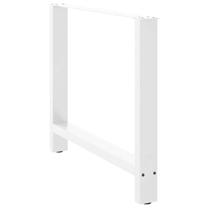 Picioare masă de sufragerie albe, 2 buc., 100x(72-73) cm, oțel - WALTI WALTI