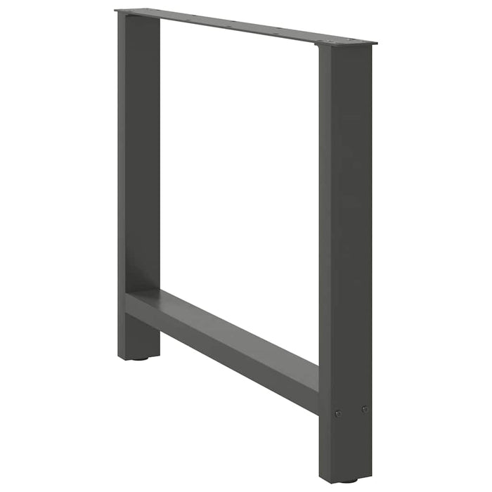 Picioare de masă antracit, 2 buc., 100x(72-73) cm, oțel WALTI