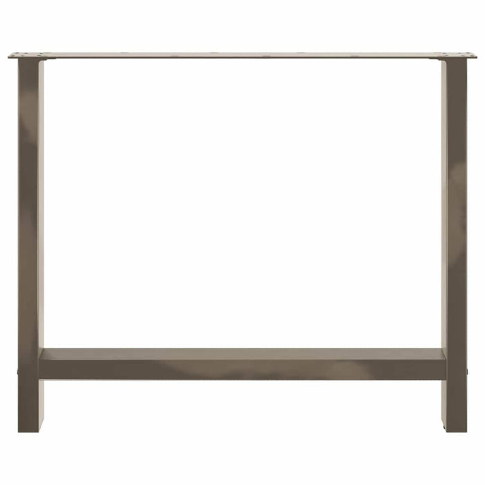 Picioare de masă din oțel natural, 2 buc., 100x(72-73) cm, oțel WALTI