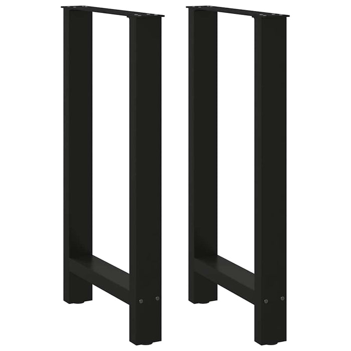 Picioare masă de bar, negre, 2 buc., 40x(90-91) cm, oțel WALTI