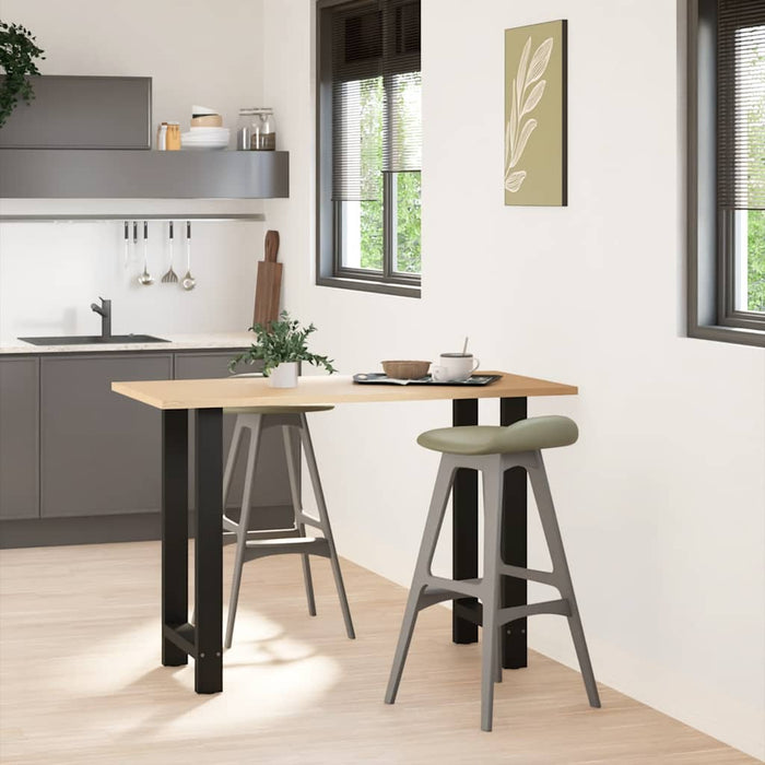 Picioare masă de bar, negre, 2 buc., 40x(90-91) cm, oțel WALTI