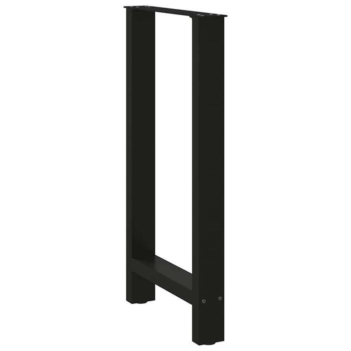 Picioare masă de bar, negre, 2 buc., 40x(90-91) cm, oțel WALTI