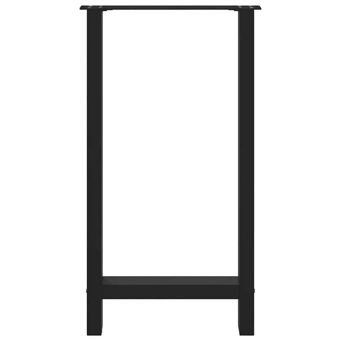 Picioare masă de bar, negre, 2 buc., 40x(90-91) cm, oțel WALTI