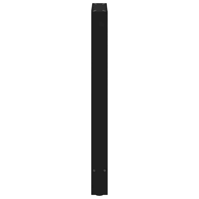 Picioare masă de bar, negre, 2 buc., 40x(90-91) cm, oțel WALTI