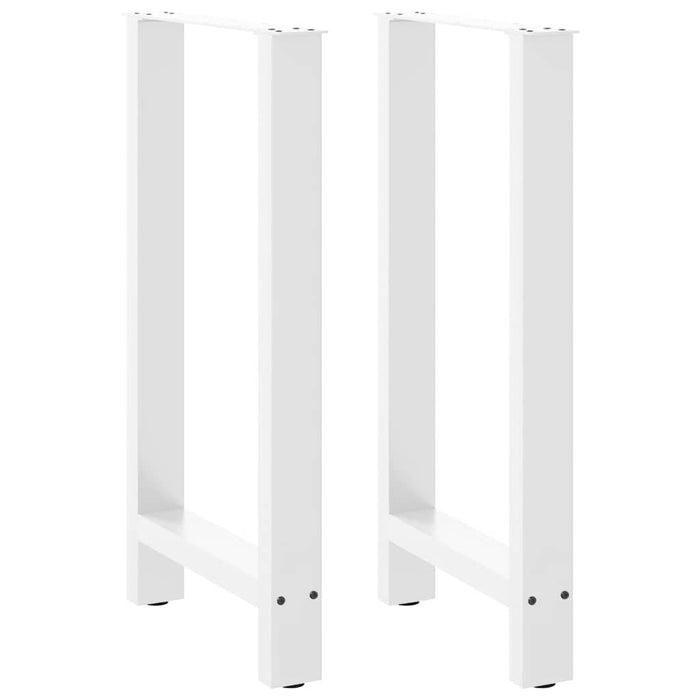 Picioare de masă de bar, albe, 2 buc., 40x(90-91) cm, oțel WALTI
