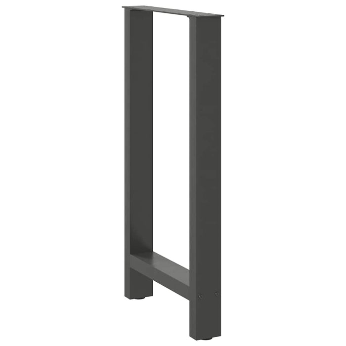 Picioare de masă de bar antracit, 2 buc., 40x(90-91) cm, oțel WALTI