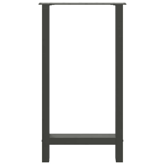 Picioare de masă de bar antracit, 2 buc., 40x(90-91) cm, oțel WALTI