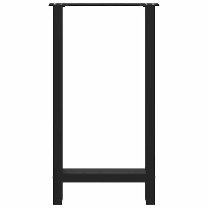 Picioare masă de bar, 2 buc., negru, 50x(90-91) cm, oțel WALTI