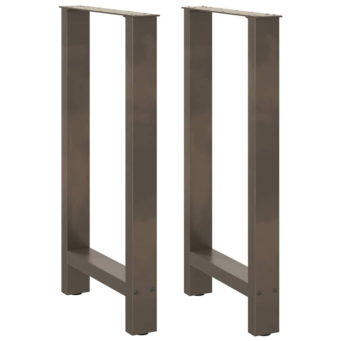 Picioare de masă de bar, oțel natural, 2 buc., 50x(90-91) cm, oțel WALTI