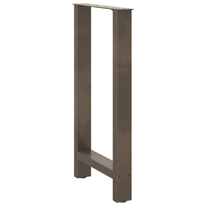 Picioare de masă de bar, oțel natural, 2 buc., 50x(90-91) cm, oțel WALTI