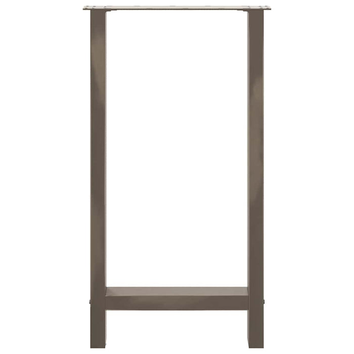 Picioare de masă de bar, oțel natural, 2 buc., 50x(90-91) cm, oțel WALTI