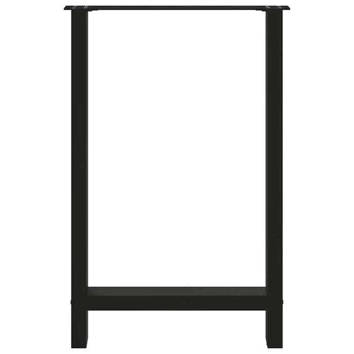 Picioare de masă de bar, negre, 2 buc., 60x(90-91) cm, oțel WALTI