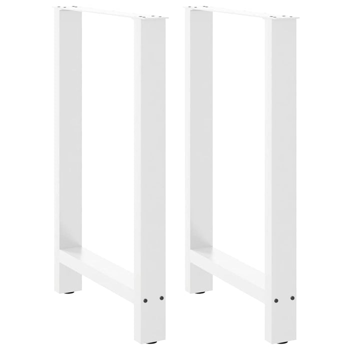 Picioare de masă de bar, albe, 2 buc., 60x(90-91) cm, oțel WALTI