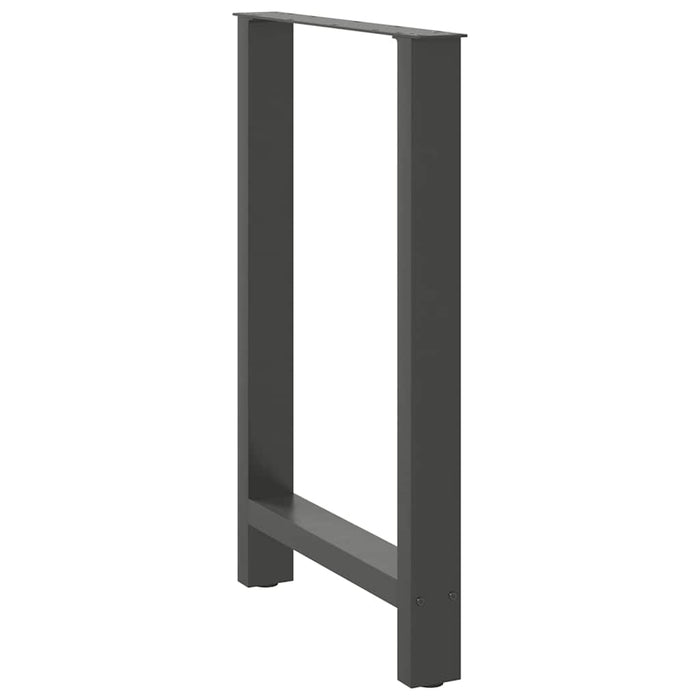 Picioare de masă de bar antracit, 2 buc., 60x(90-91) cm, oțel WALTI