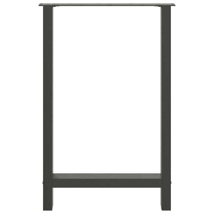 Picioare de masă de bar antracit, 2 buc., 60x(90-91) cm, oțel WALTI