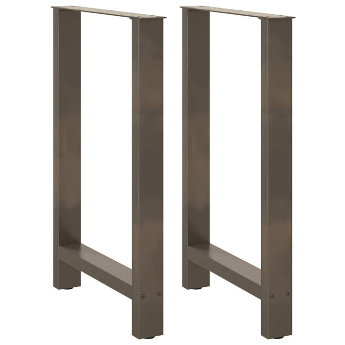 Picioare de masă de bar, oțel natural, 2 buc., 60x(90-91) cm, oțel - WALTI WALTI