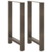 Picioare de masă de bar, oțel natural, 2 buc., 60x(90-91) cm, oțel - WALTI WALTI