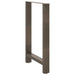 Picioare de masă de bar, oțel natural, 2 buc., 60x(90-91) cm, oțel - WALTI WALTI