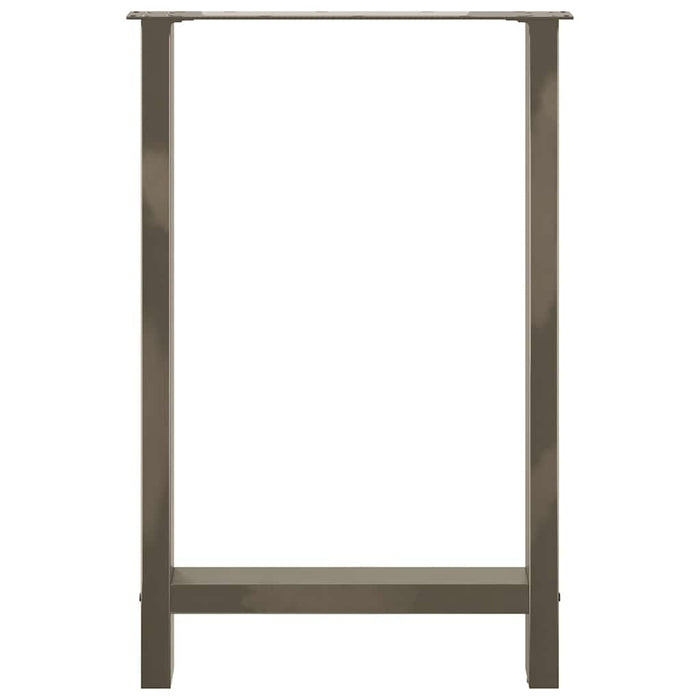 Picioare de masă de bar, oțel natural, 2 buc., 60x(90-91) cm, oțel - WALTI WALTI