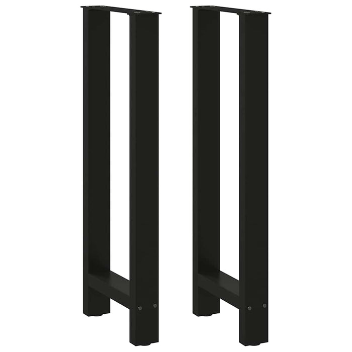 Picioare de masă de bar, negre, 2 buc., 40x(100-101) cm, oțel WALTI