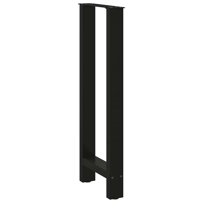 Picioare de masă de bar, negre, 2 buc., 40x(100-101) cm, oțel WALTI