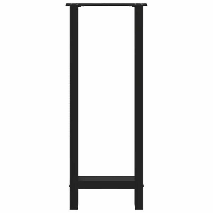 Picioare de masă de bar, negre, 2 buc., 40x(100-101) cm, oțel WALTI