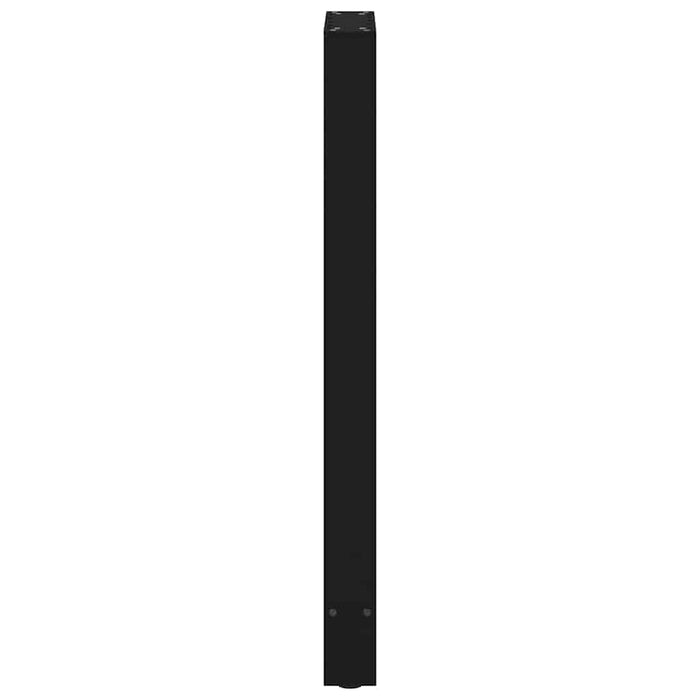 Picioare de masă de bar, negre, 2 buc., 40x(100-101) cm, oțel WALTI