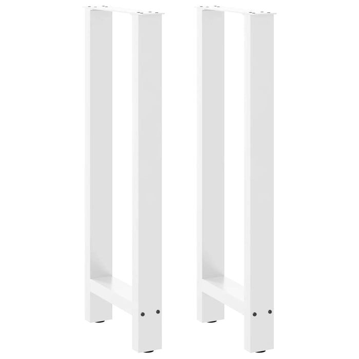Picioare de masă de bar, albe, 2 buc., 40x(100-101) cm, oțel - WALTI WALTI