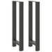 Picioare de masă de bar antracit, 2 buc., 40x(100-101) cm, oțel - WALTI WALTI