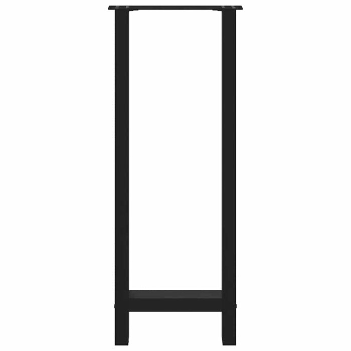 Picioare de masă de bar, negre, 2 buc., 50x(100-101) cm, oțel WALTI
