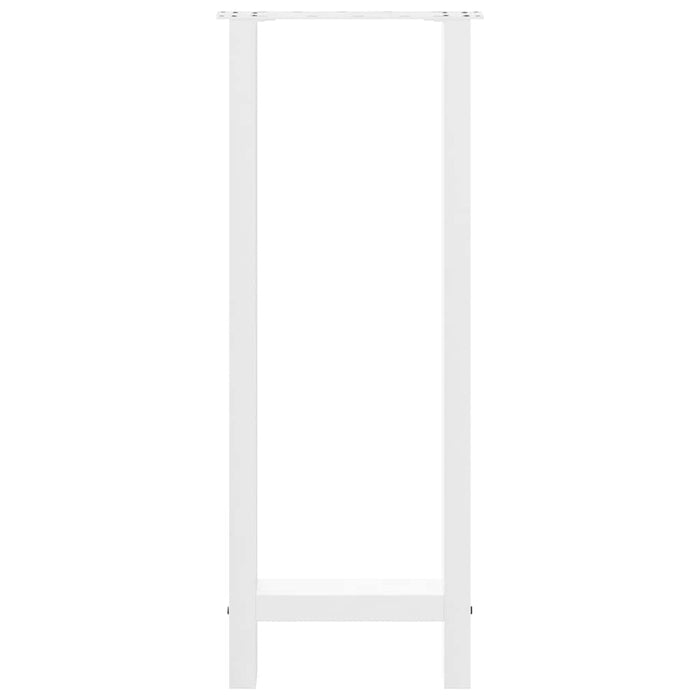 Picioare de masă de bar, albe, 2 buc., 50x(100-101) cm, oțel - WALTI WALTI