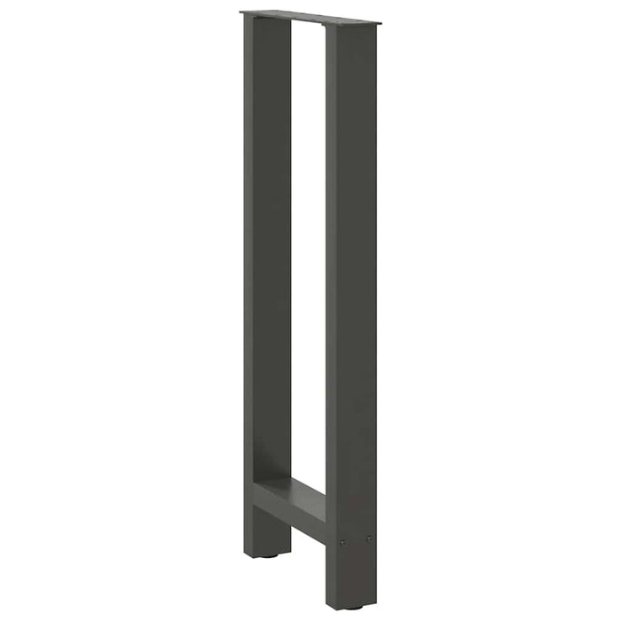 Picioare de masă de bar antracit, 2 buc., 50x(100-101) cm, oțel WALTI
