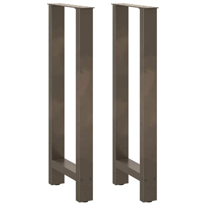 Picioare de masă de bar, oțel natural, 2 buc., 50x(100-101) cm - WALTI WALTI