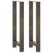Picioare de masă de bar, oțel natural, 2 buc., 50x(100-101) cm - WALTI WALTI