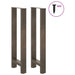 Picioare de masă de bar, oțel natural, 2 buc., 50x(100-101) cm - WALTI WALTI