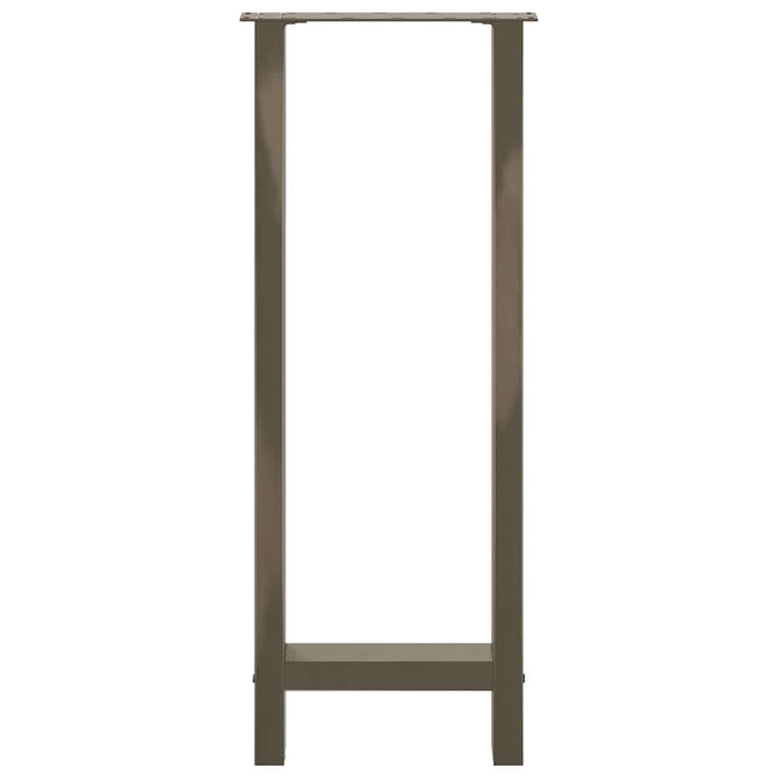 Picioare de masă de bar, oțel natural, 2 buc., 50x(100-101) cm - WALTI WALTI