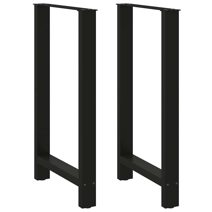 Picioare de masă de bar, negre, 2 buc., 60 x (100-101) cm, oțel WALTI