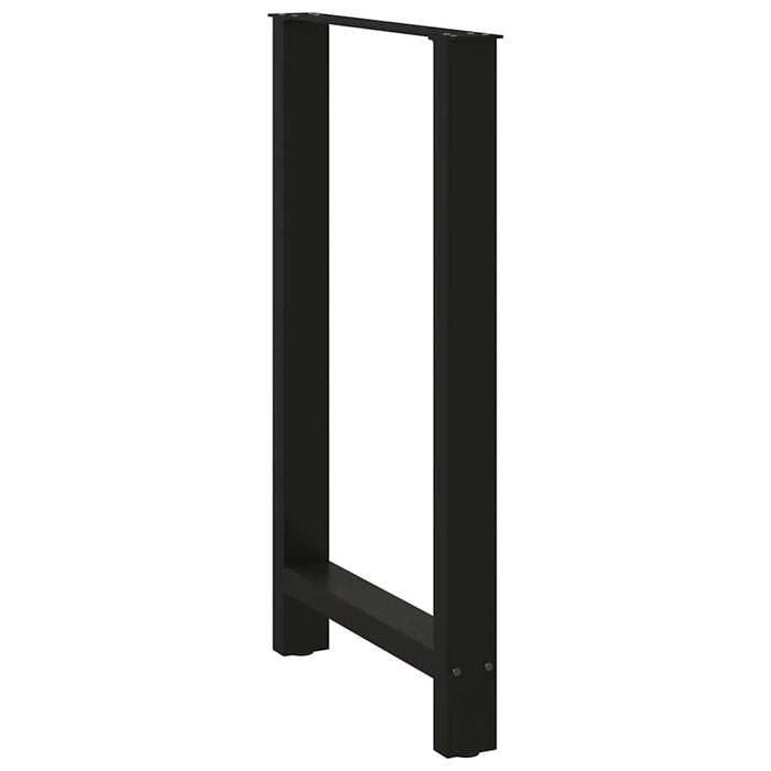 Picioare de masă de bar, negre, 2 buc., 60 x (100-101) cm, oțel WALTI
