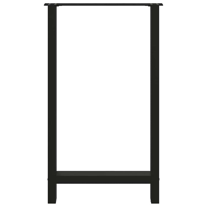 Picioare de masă de bar, negre, 2 buc., 60 x (100-101) cm, oțel WALTI