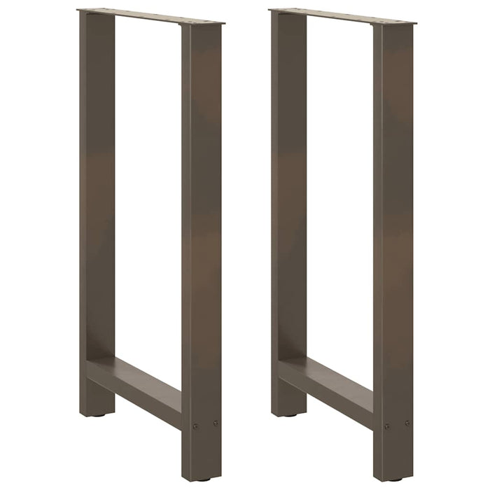 Picioare de masă de bar, oțel natural, 2 buc., 60 x (100-101) cm, oțel - WALTI WALTI