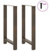 Picioare de masă de bar, oțel natural, 2 buc., 60 x (100-101) cm, oțel - WALTI WALTI