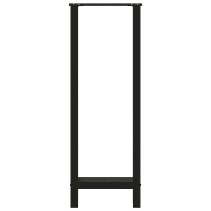 Picioare masă de bar, negre, 2 buc., 40x(110-111) cm, oțel WALTI