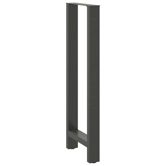 Picioare de masă de bar antracit, 2 buc., 40x(110-111) cm, oțel WALTI