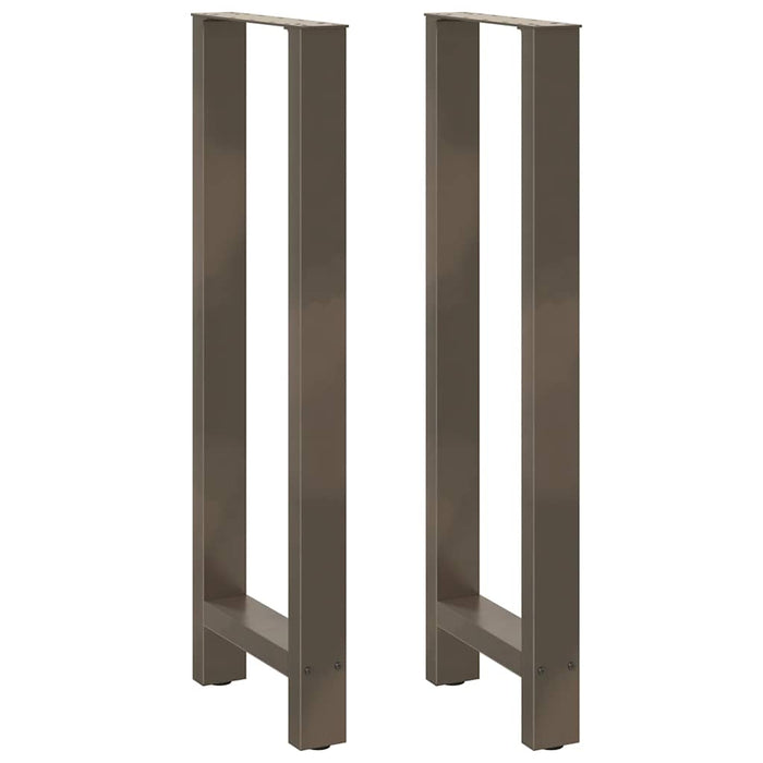 Picioare de masă de bar, oțel natural, 2 buc., 40x(110-111) cm, oțel - WALTI WALTI