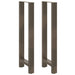 Picioare de masă de bar, oțel natural, 2 buc., 40x(110-111) cm, oțel - WALTI WALTI