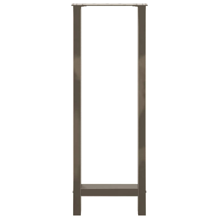 Picioare de masă de bar, oțel natural, 2 buc., 40x(110-111) cm, oțel - WALTI WALTI