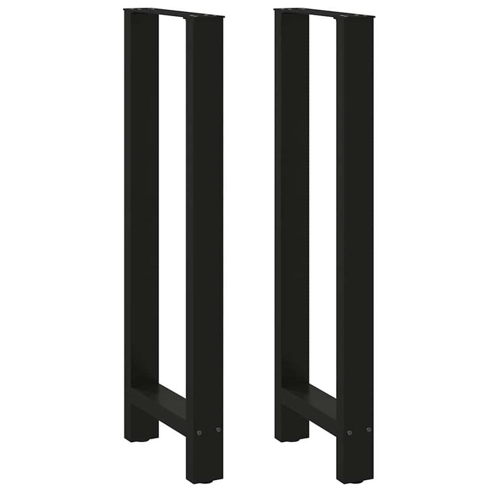Picioare de masă de bar, negre, 2 buc., 50x(110-111) cm, oțel WALTI